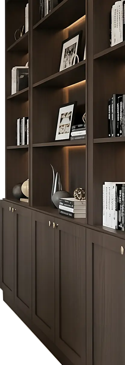 Side cabinet with books