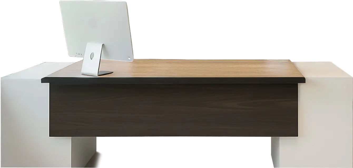 Table in front of the desk